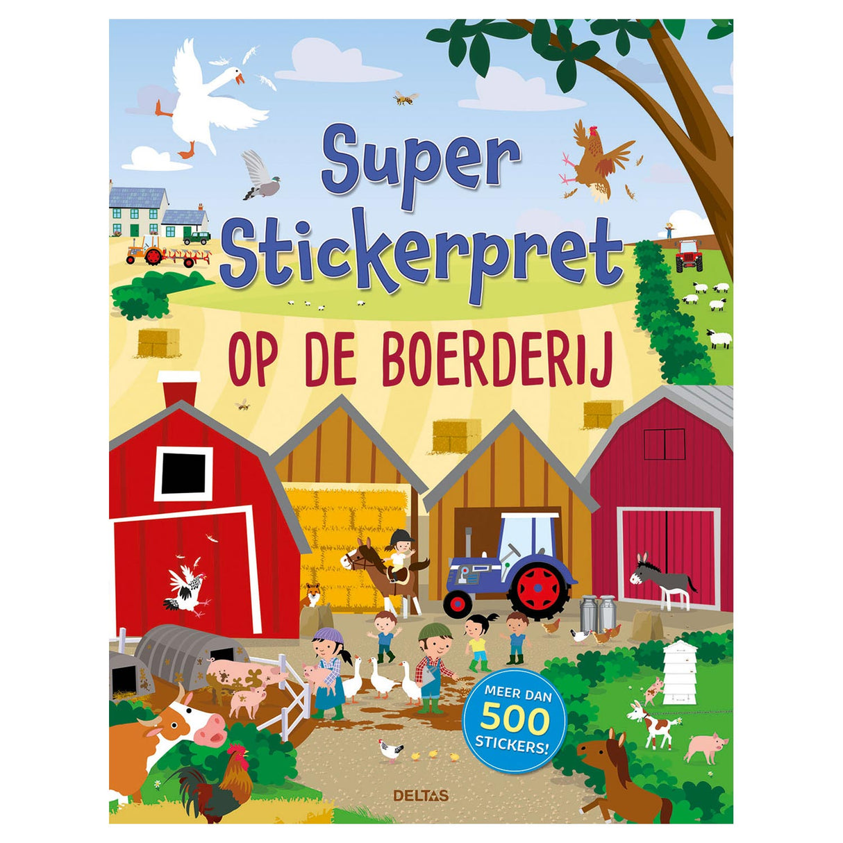 Deltas super stickerpret op de boerderij