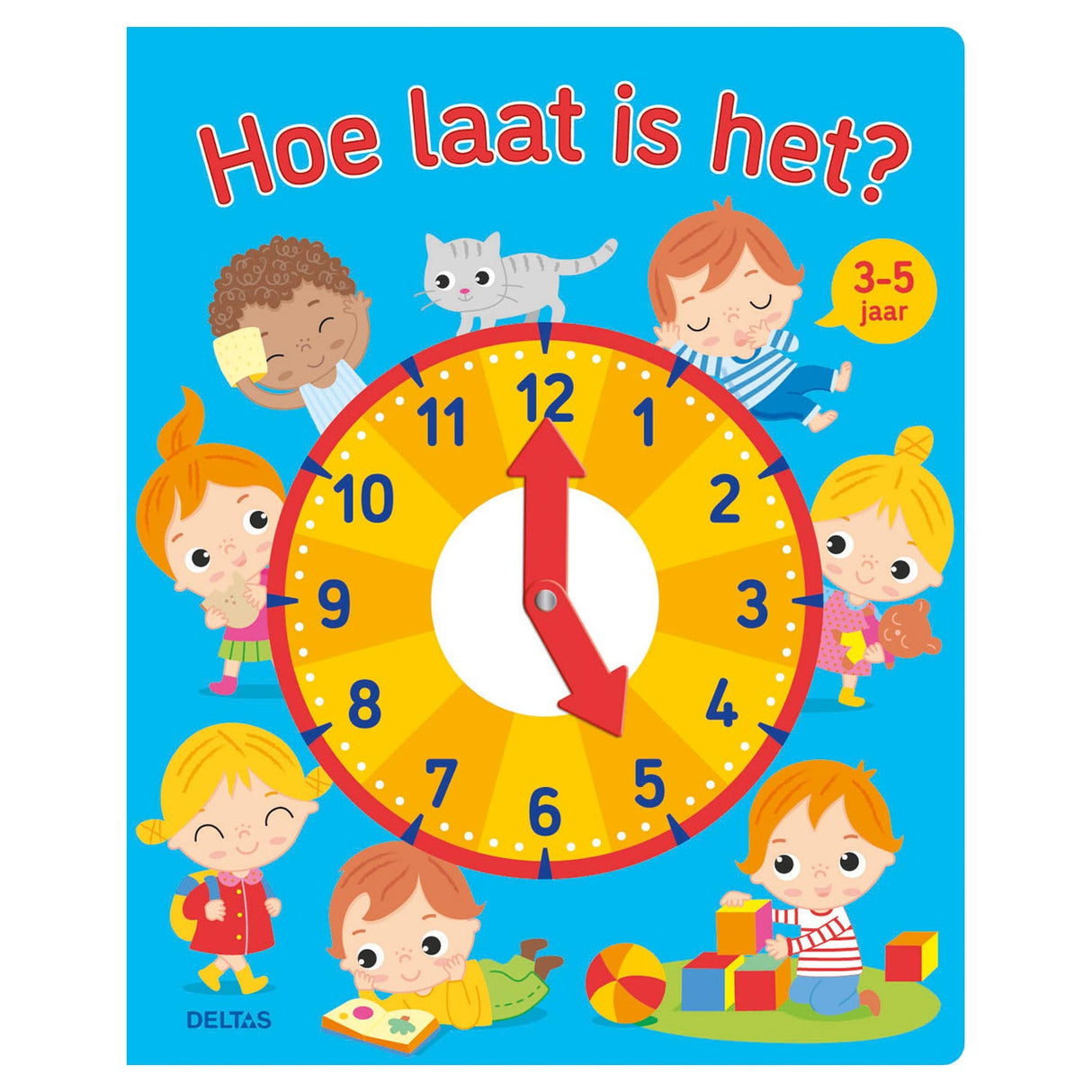 Deltas Cardboard Book: Quelle heure est-il? (3-5 ans)