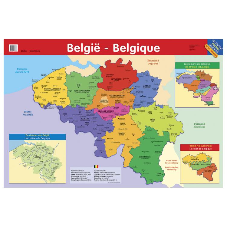 Deltas izobraževalni plakat Belgija