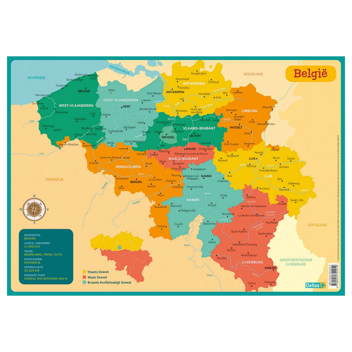 Założyciel edukacyjny - Map Belgia