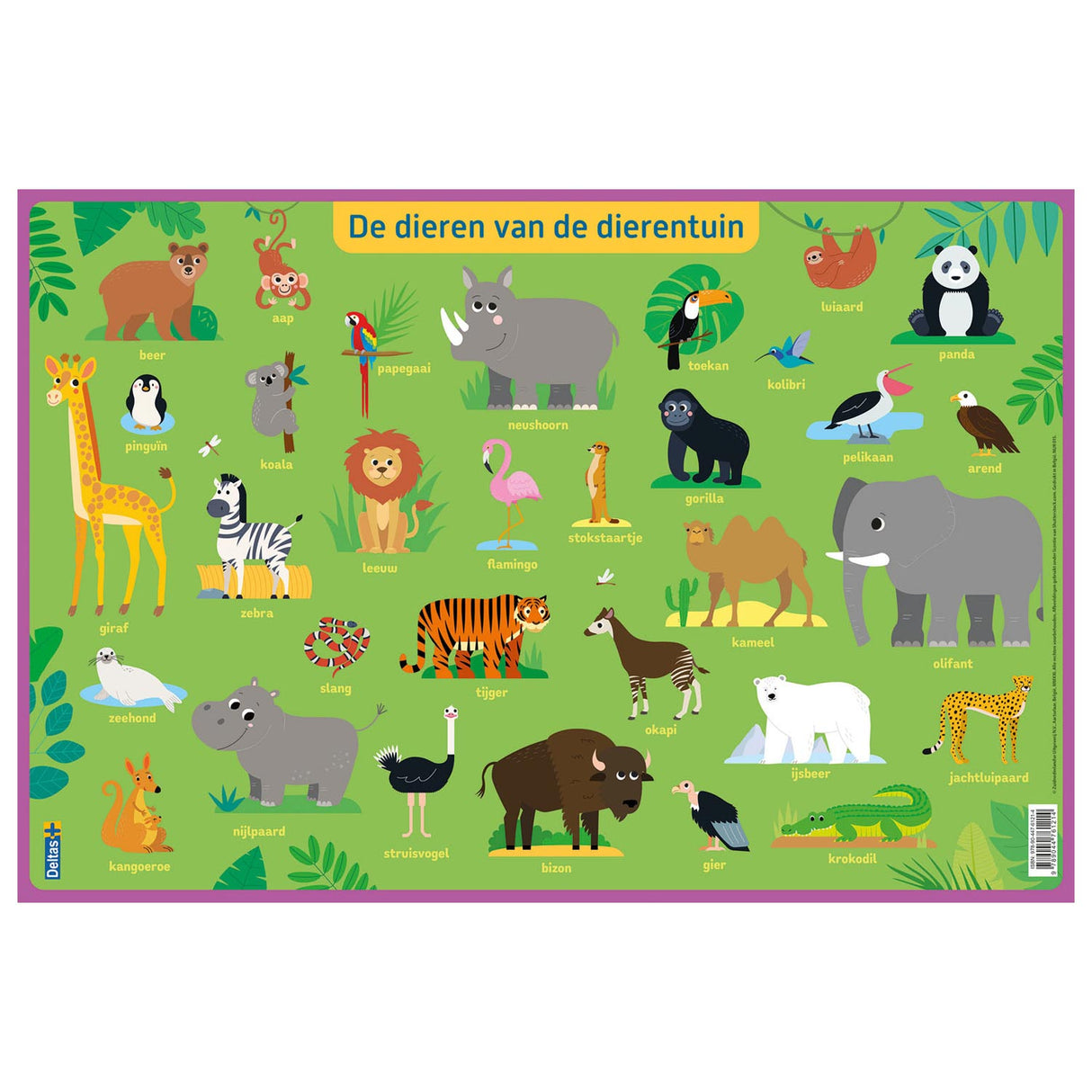 Deltas Educational Founder préscolaire - Animaux du zoo