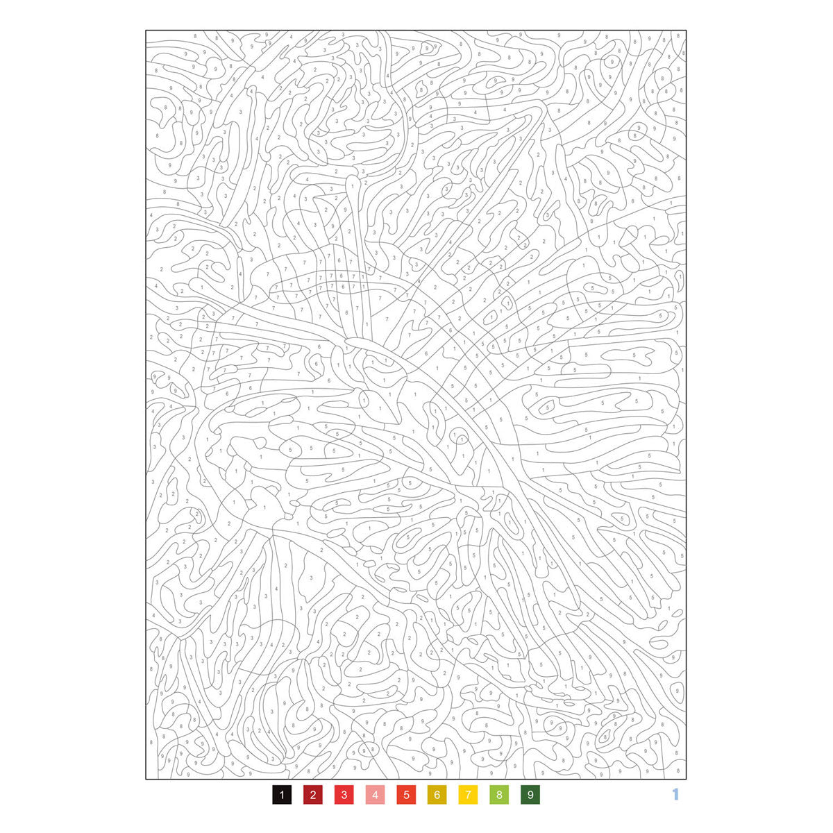 Delta Colors per numero per adulti - Nature Coloring Book