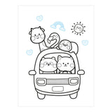 Deltas kawaii color and sticker fun kleurboek
