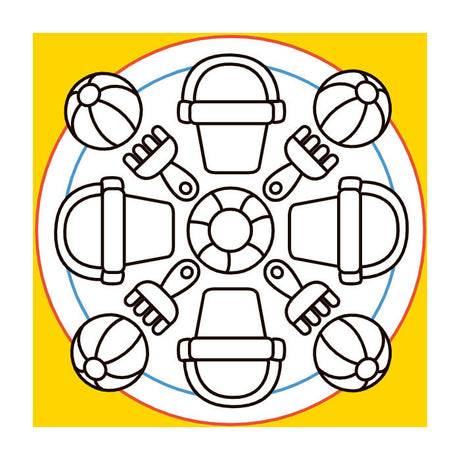 Deltas happy mandala color kleurboek