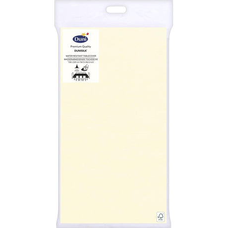 Duni tafellaken 138x220cm earthy champagne ivoor