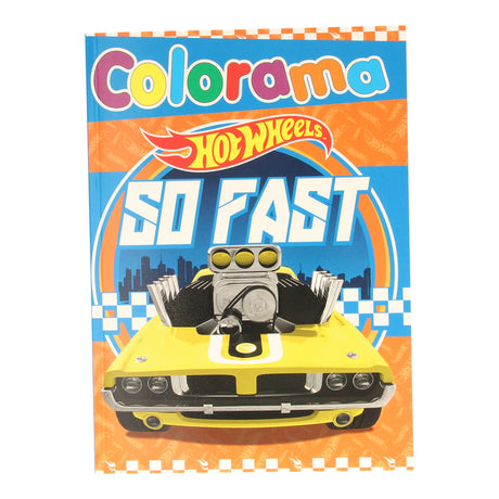 Hot wheels colorama kleurboek 48 grote kleurplaten