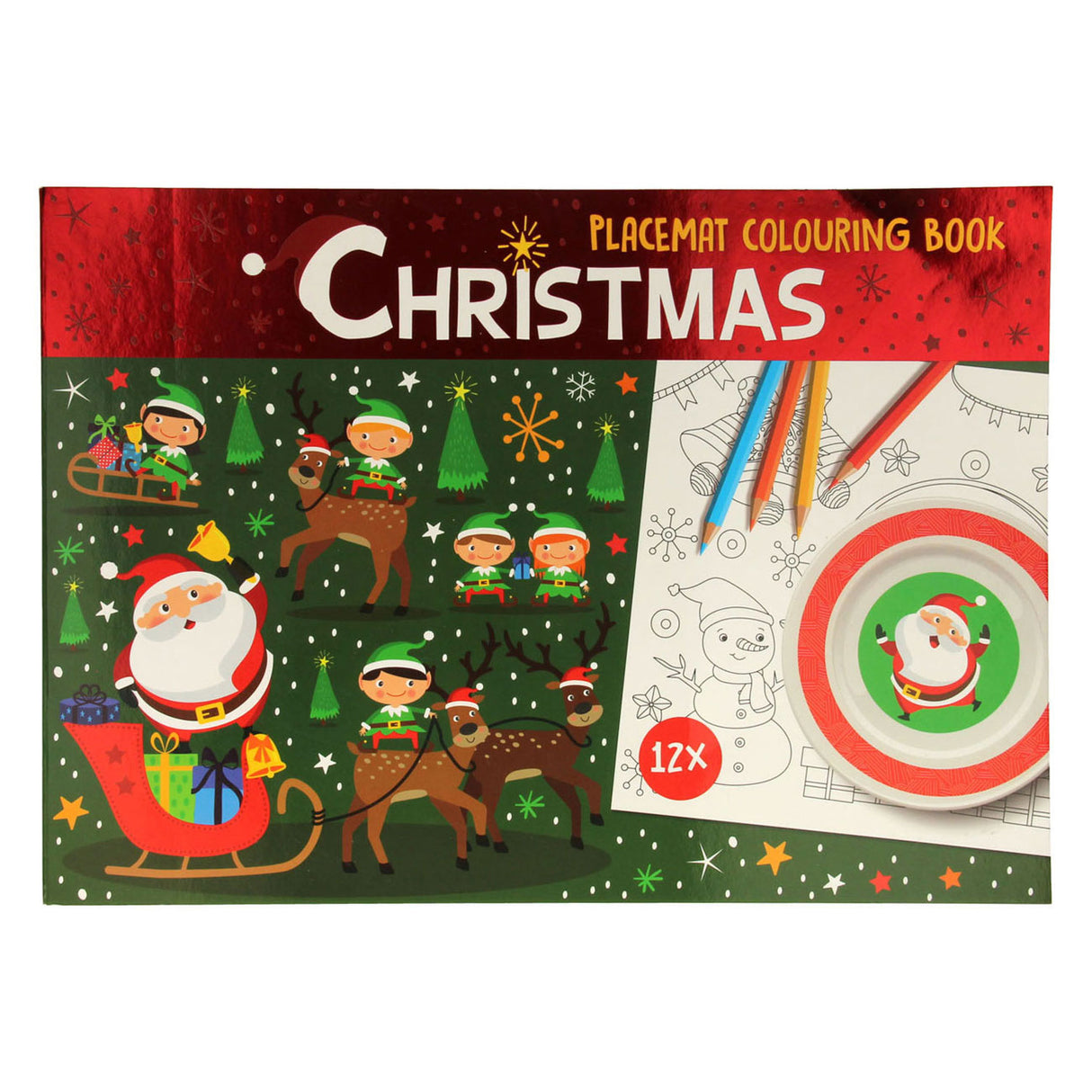 Colorbook Placemat Christmas, 12 ..