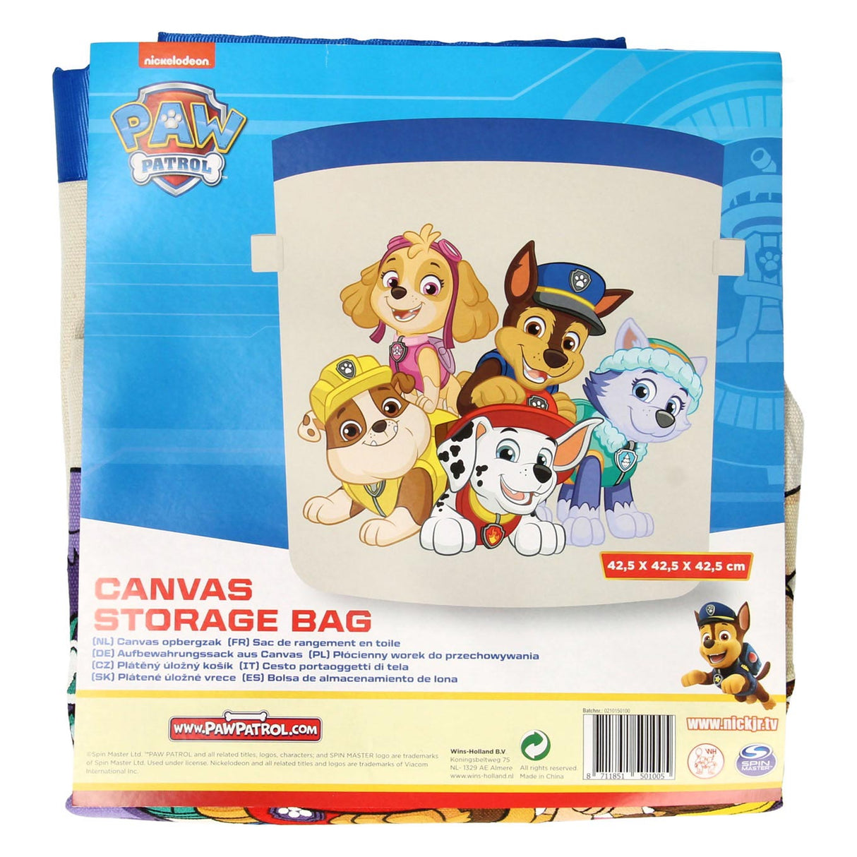 Výhry Holland Canvas Storage Bag Paw Patrol