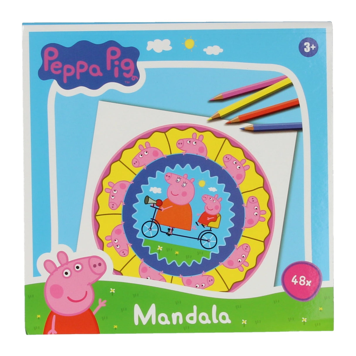 Kolorowanka Peppa Pig Mandala