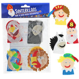 Naredite svoj Felt Finger Pops Sinterklaas, 4st.