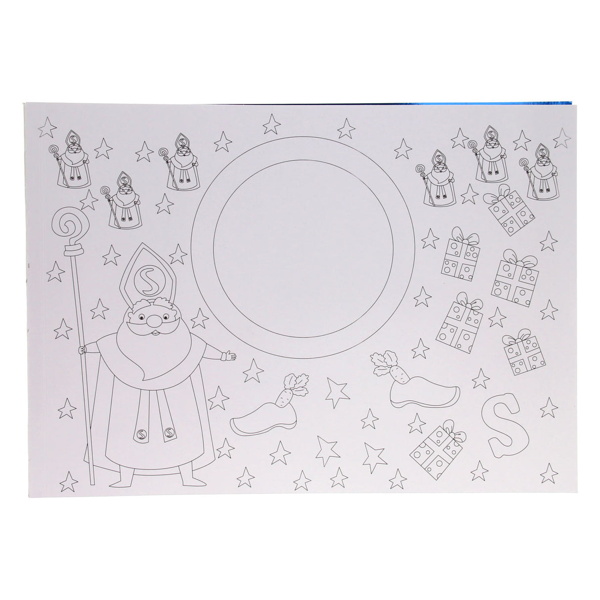 Placemats Colorbook Sinterklaas, 12st.