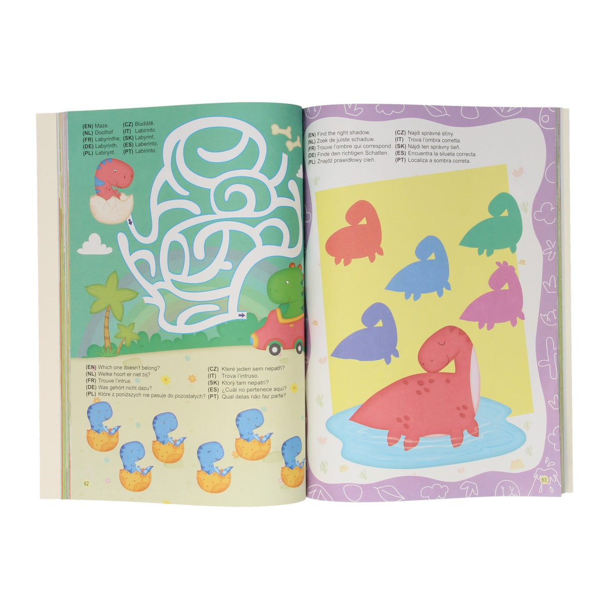 Vinner Holland Color Activity Book Dino