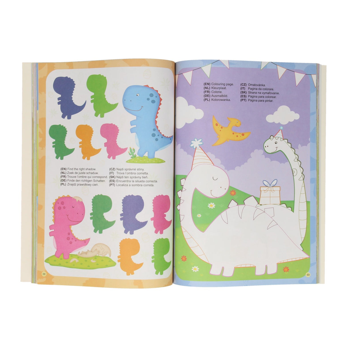 Wygrywa Holland Color Activity Book Dino