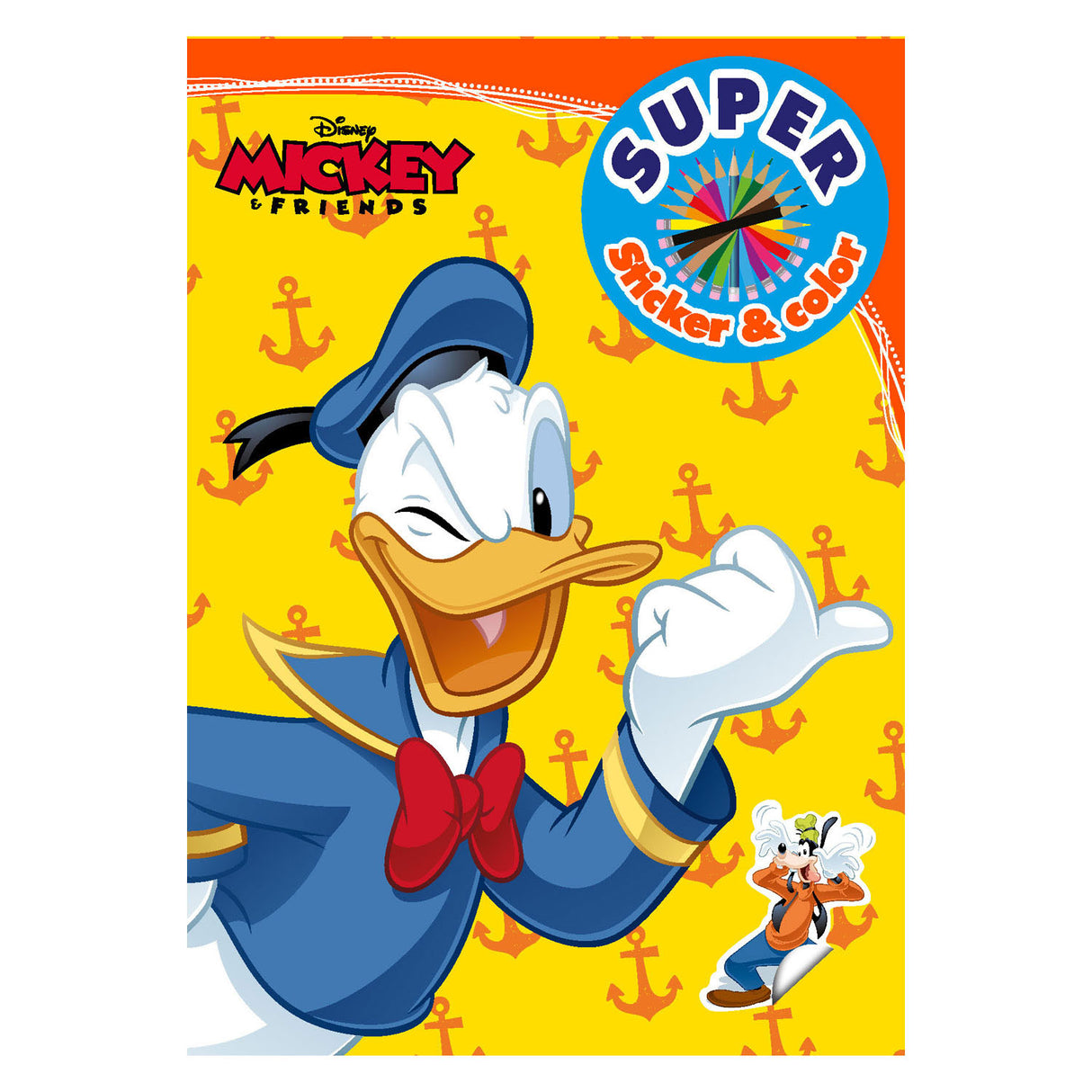 Buch Spezials Neederland BV Mickey Frënn Super Sticker Faarf Faarfbuch