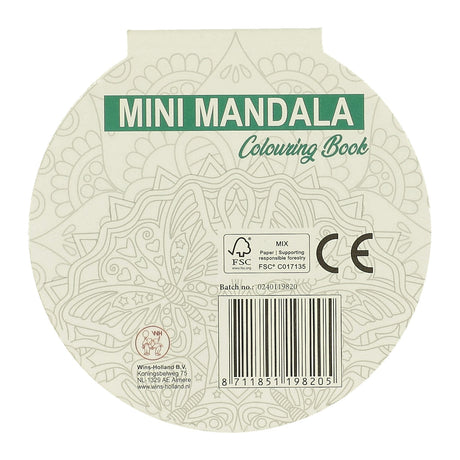 Wins holland mini mandala kleurboek rond