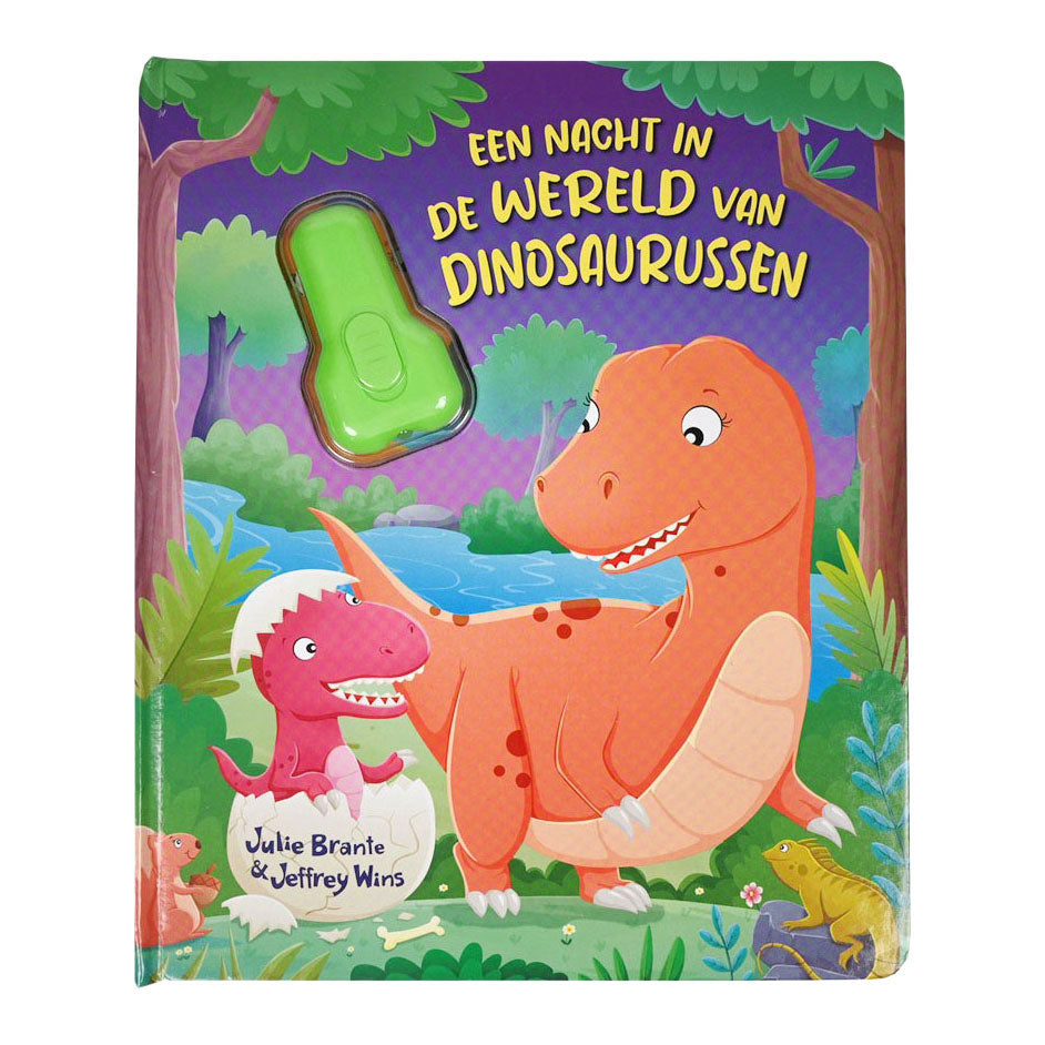 Wins holland kartonboek met zaklamp dinosaurus - 3jr.