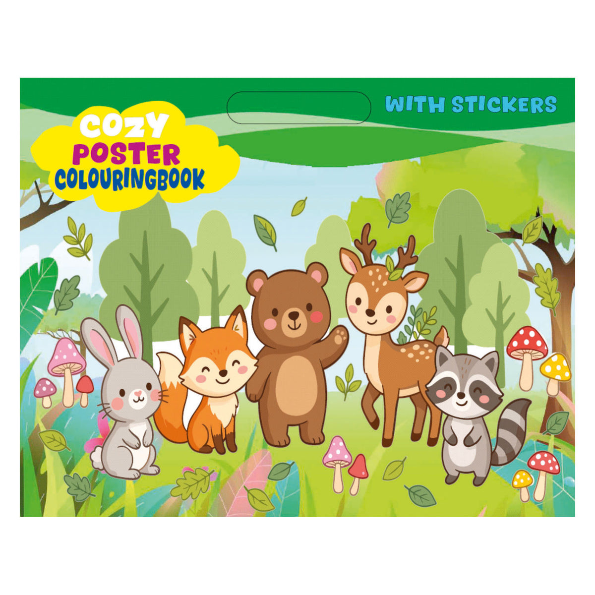 Boek specials nederland bv cozy kleur- en stickerboek - 48pag.