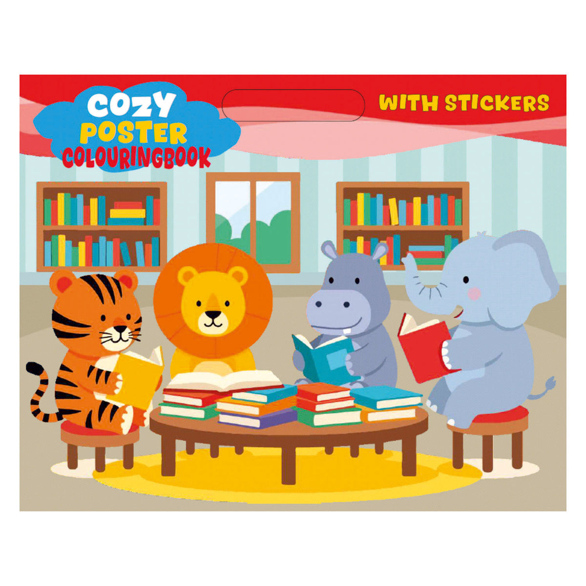 Boek specials nederland bv cozy kleur- en stickerboek - 48pag.
