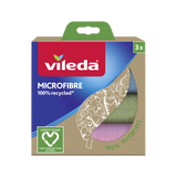 Vileda 1066781 - 100% gerecycleerde microvezel doek | 12 stuks