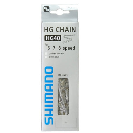 Shimano HG40 Ketting 6 7 8v 116 Schakels - Grijs