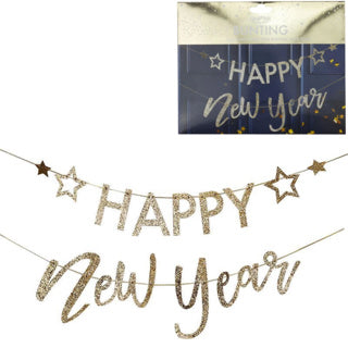 Ginger ray letterslinger happy new year 150 cm | 5 stuks