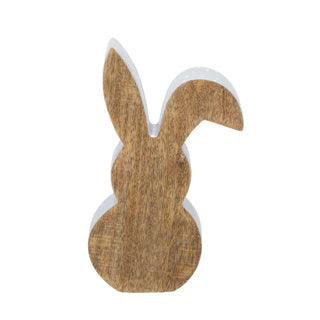 No brand haas hout wit 25 cm | 2 stuks