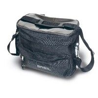 Basil Mali Handlebar Bag Water -Repelente, extraíble, negro