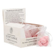 Amberblokje roos rose 2,5 cm organza zakje 4 stuks | 12 stuks