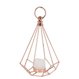 Lantaarn edge met led kaars 23,5 cm | 2 stuks