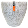 No brand bloempotten wit 39 cm set van 2 capi europe
