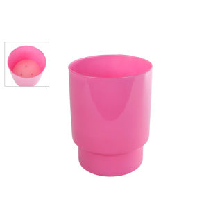 No brand kaars 3-wick 40 uur parafine roze kaars glas 14x14 x18,5 cm | 2 stuks
