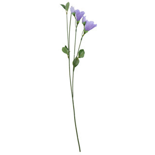 No brand kunst bloem campanula licht blauw zijde 60 cm | 4 stuks