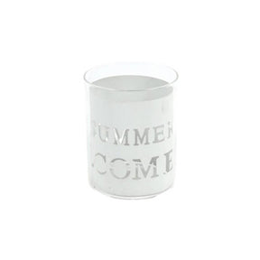 No brand windlicht welcome 10 cm | 24 stuks