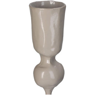 No brand kersten kandelaar metaal beige 8x8x40 cm