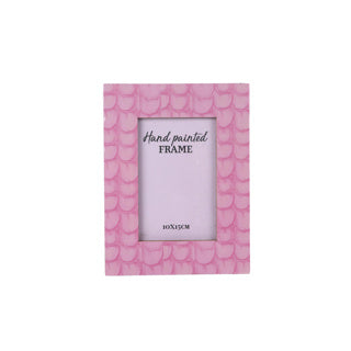 No brand fotolijst masie roze (10x15) 16x21,5x1cm hout emaille | 2 stuks