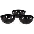 Theelicht geurblokjeshouder amber metaal 7,5 cm | 6 stuks