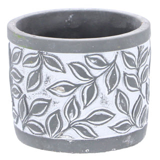 No brand pot olea cylinder grijs 11 cm | 6 stuks