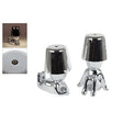 Sfeerverlichting touch elly zilver 2 assorti | 2 stuks
