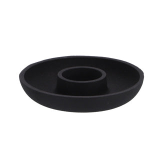 No brand kaarsenhouder aluminium black 13.5x13.5x2.5cm | 2 stuks
