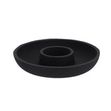 No brand kaarsenhouder aluminium black 13.5x13.5x2.5cm | 2 stuks