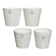 Bloempot keramiek 4 assorti | 4 stuks