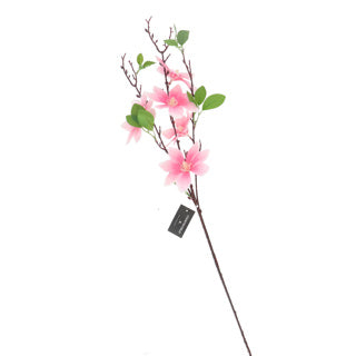 No brand kunstbloem magnolia roze 82cm countryfield | 6 stuks