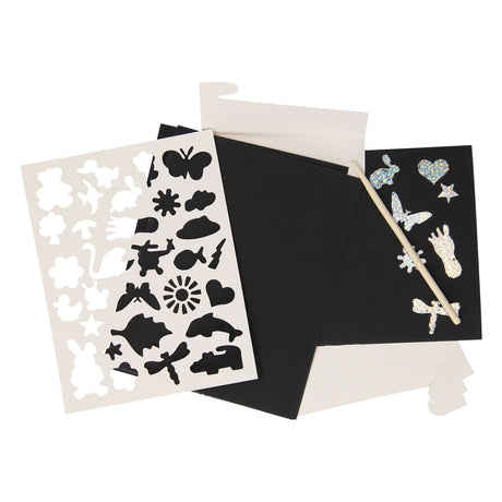 Creative craft group graveerkunst knutselset glitter