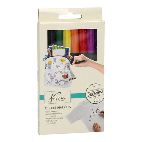 Creative craft group textielstiften, 8st.