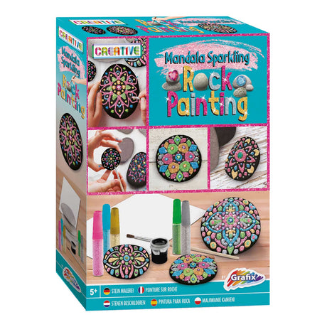 Grafix stenen beschilderen mandala sparkling