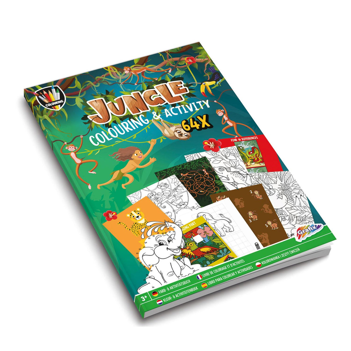 Creative Craft Group Colors Activity Book Jungle