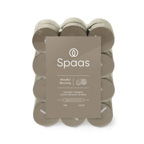 Spaas geurtheelichten blokverpakking x24 4,5u - mindful morning | 5 stuks