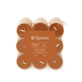 Spaas geurende clearlights blokverpakking x18 4,5u - delightful dawn | 4 stuks