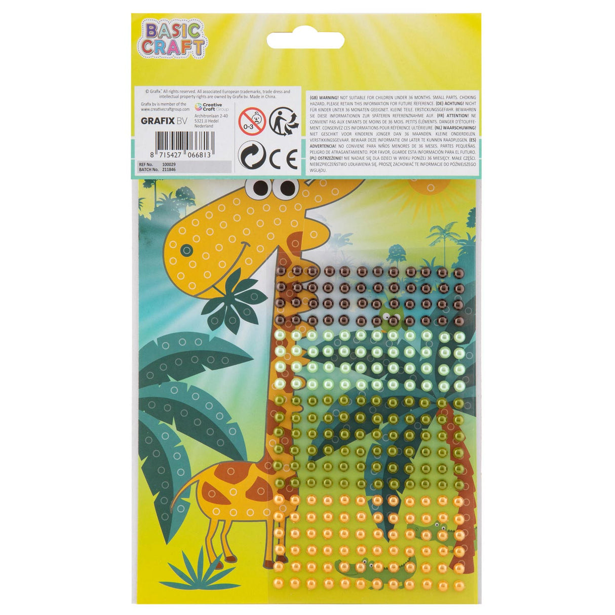 Grafix Craft Set Bead Art Giraffe