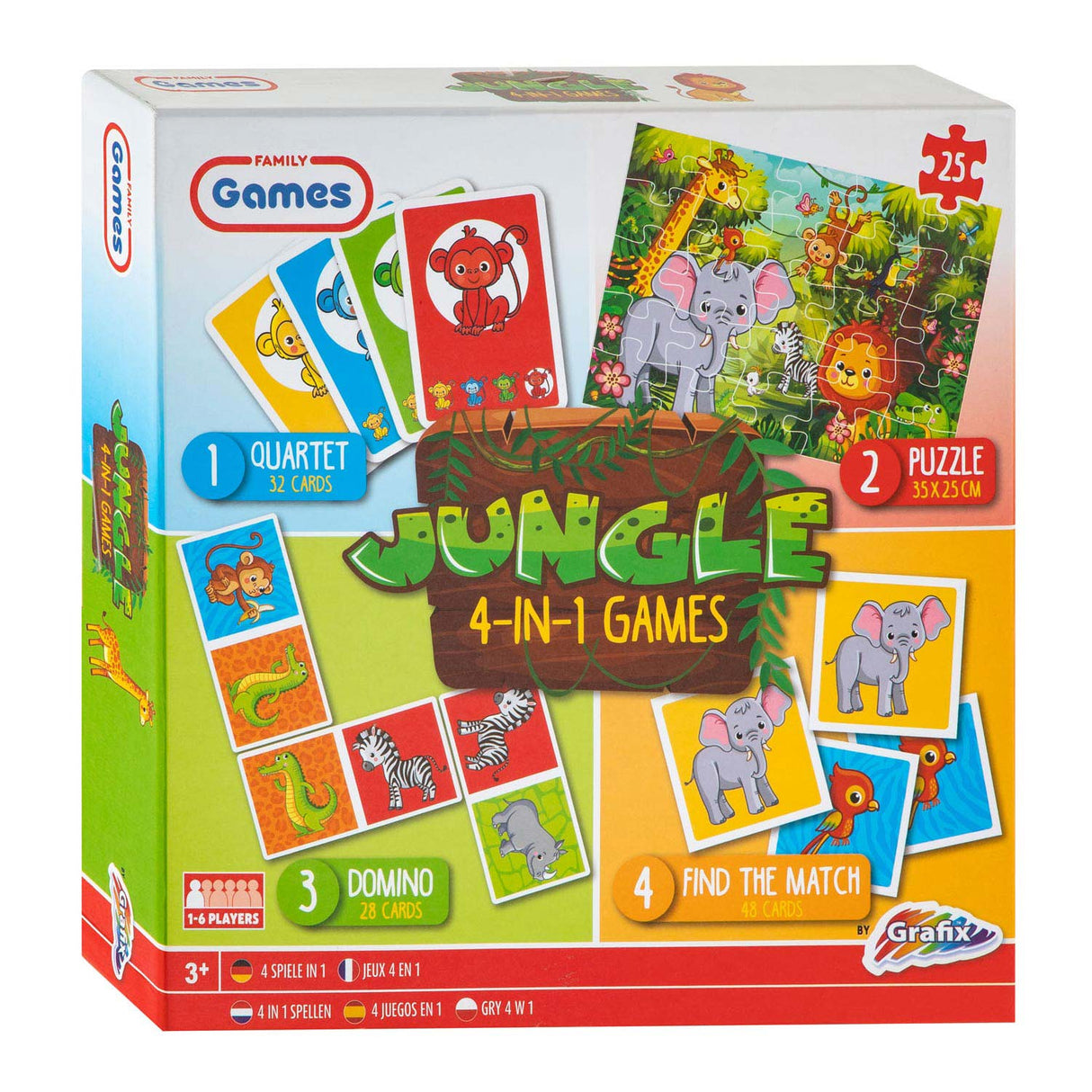 Grafix Game Box 4in1 Jungle